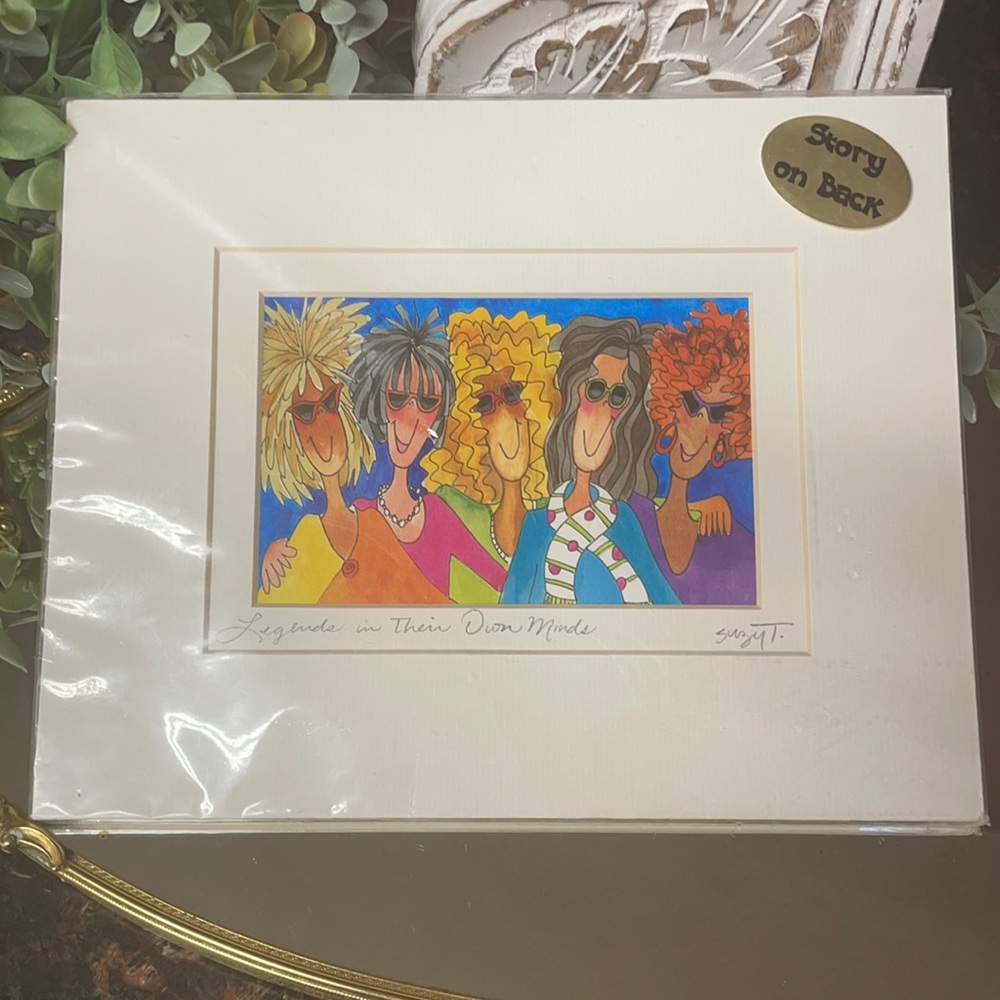 Suzy Toronto Matted Art Print “The Gathering of The Goddesses” 2003